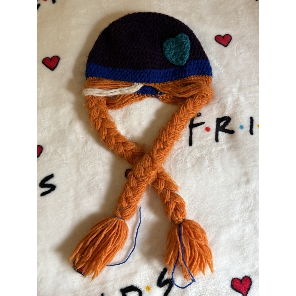 Princess Anna Hand-crocheted Beanie With Braids Frozen Disney Boutique